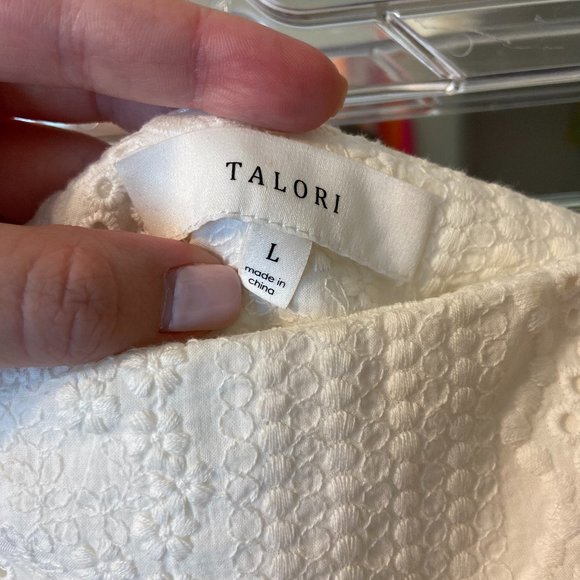 White Asymmetrical Tassel Skirt - Picture 2 of 3